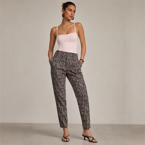 Zara Multicolor Jacquard Weave Ankle Pants